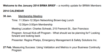 2014 01 – January 2014 BRMA Brief