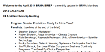 2014 04 – April 2014 BRMA Brief