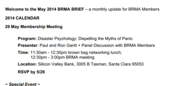 2014 05 – May 2014 BRMA Brief