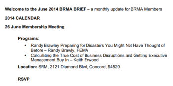 2014 06 – June 2014 BRMA Brief