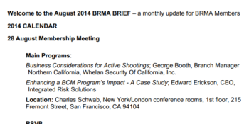 2014 08 – August 2014 BRMA Brief